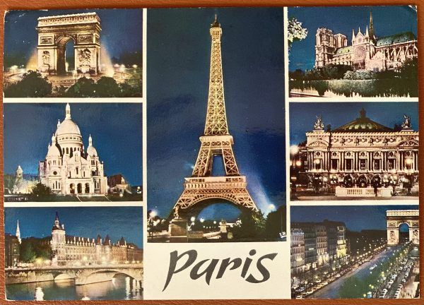 Ansichtkaart Parijs 1974