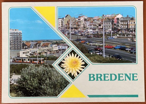 Ansichtkaart Bredene omstreeks 1990