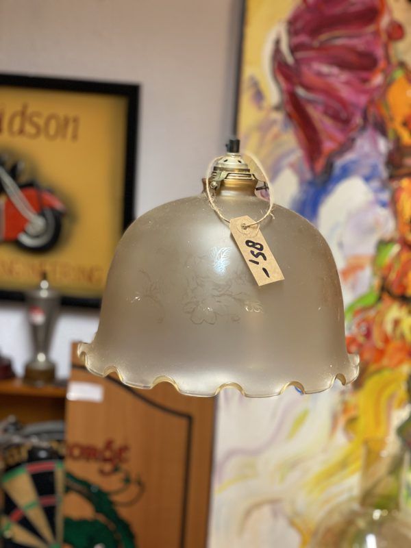 Antieke glazen hanglamp