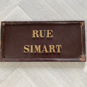 Antiek Frans straatnaambord