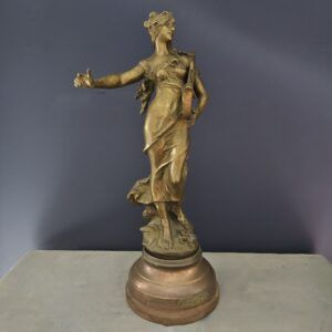 bronzen beeldhouwwerk 'la musique'