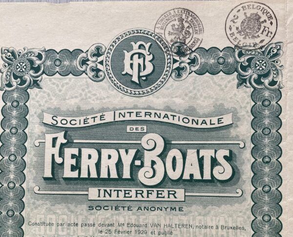 stempels aandeel Ferry-Boats
