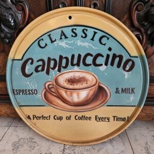 Vintage cappuccino bord