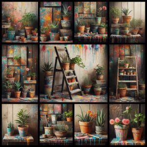 Huishoudtrap met planten - Malle Peer blog header