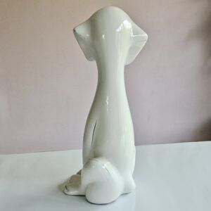 vintage keramiek windhond met expressie