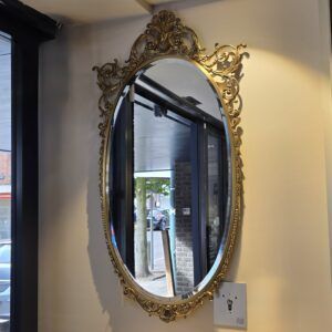 barokke marmeren wandtafel en spiegel